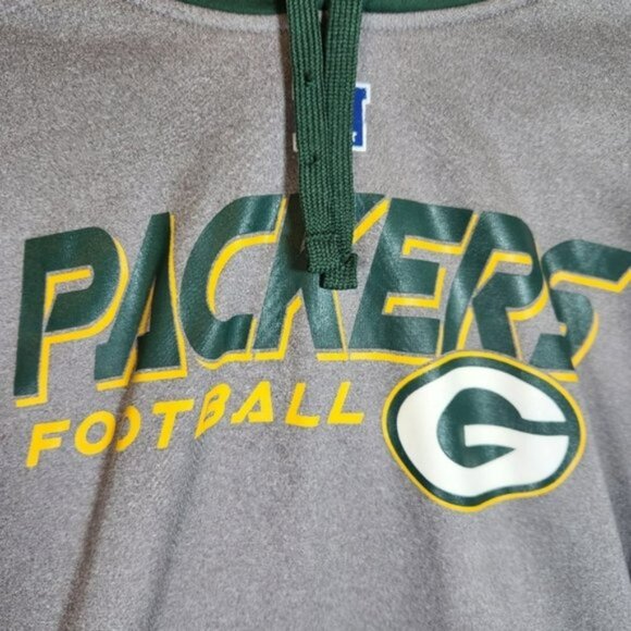 Green Bay Packers Sweatshirt Large NFL Apparel Green Gray - Picture 3 of 12